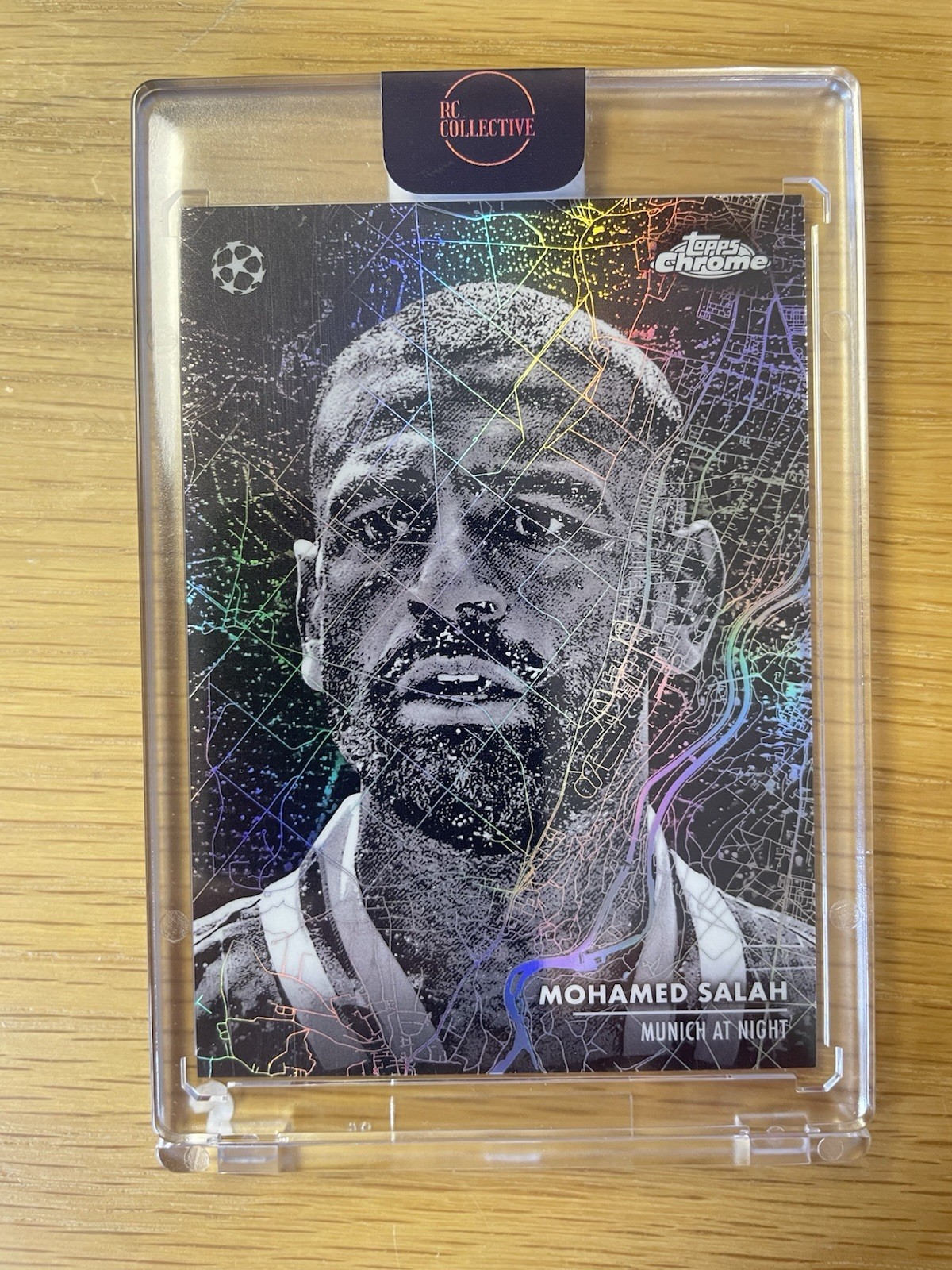 2024-25 Topps Chrome UEFA UCC Mohamad Salah Munich At Night SSP - Card #MN-8