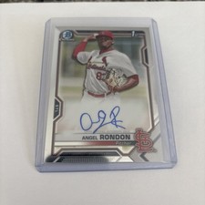 2021 Bowman Chrome Prospects Angel Rondon 1st Bowman Auto #CPA-ARO - Cardinals