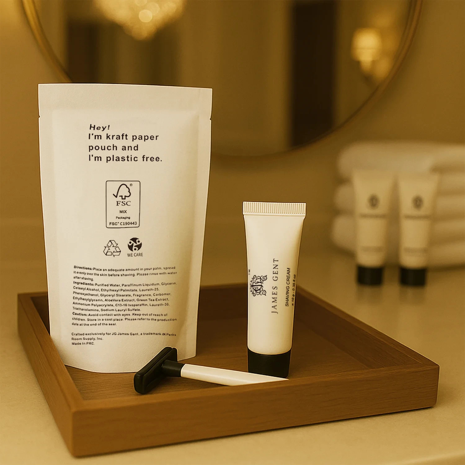 And Cream Single Use Shaving Kit Travel Size