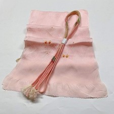 7419 Japanese Kimono Accessory Obiage and Obijime 2-piece Set Silk Shibori