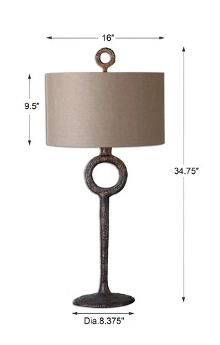 Ferro - 1 Light Table Lamp - 16 inches wide by 16 inches deep Lamps Uttermost - Picture 7 of 8