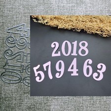 Number Metal Cutting Dies Scrapbooking Embossing Stencil Paper Cards Template