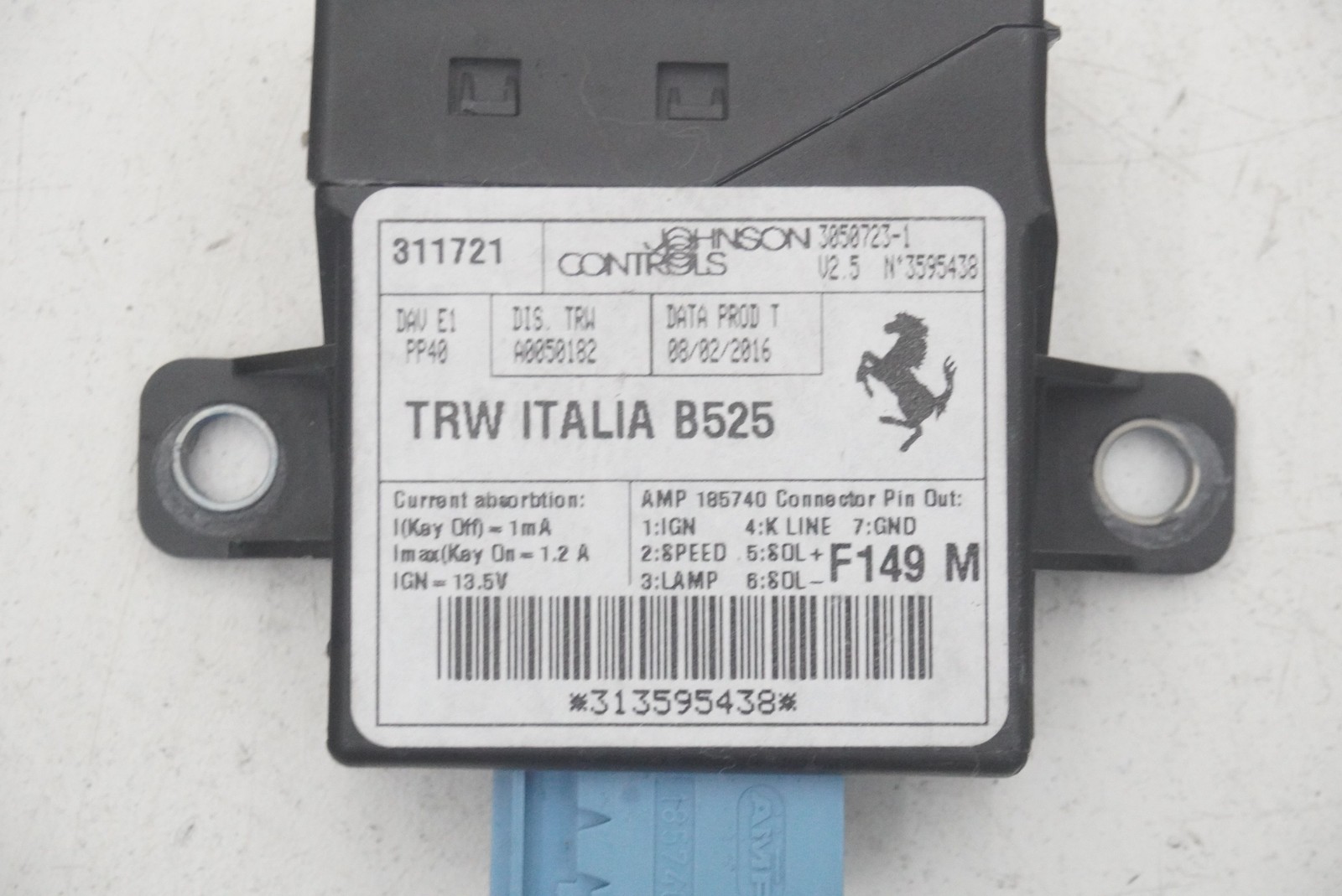 Ferrari California 2012-2018 Power steering control module P/N 311721