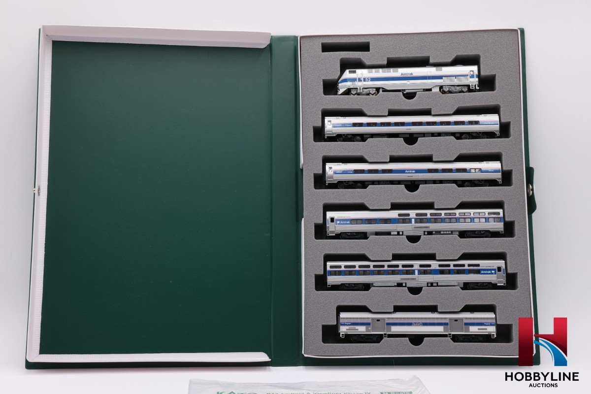 KATO N Amtrak Amfleet Viewliner Phase IV P42 LOCO and 5 Car Set