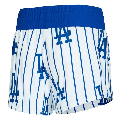 Damen-Concepts Sport weiß Los Angeles Dodgers Nadelstreifen Record Tank & Short - Bild 3 von 3