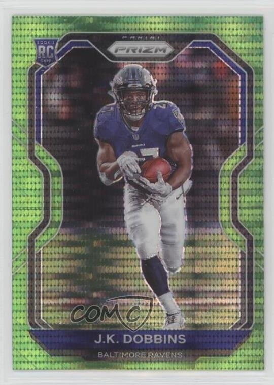 2020 Panini Prizm Rookie Neon Green Pulsar Prizm JK Dobbins #379 Rookie RC o8g