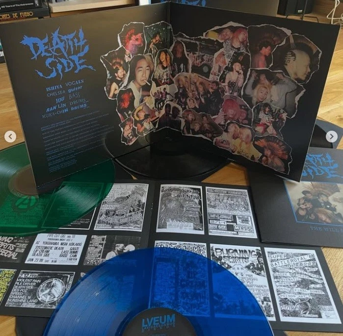 DEATH SIDE Will Never Die 2LP GREEN+BLUE Gauze Lip Cream Judgement Bastard Crück - Image 4 of 4