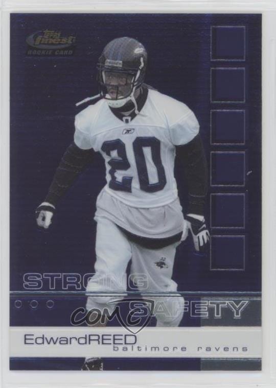 2002 Topps Finest Ed Reed #109 Rookie RC HOF