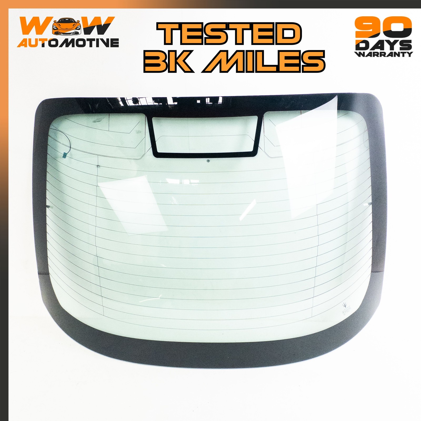 08-19 MASERATI GRANTURISMO REAR WINDSHIELD WINDOW WINDSCREEN HEATER GLASS OEM