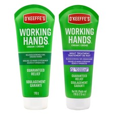 O'Keeffe's Working Hands Hand Cream Night Treatment - 7 oz Bundle for Repair
