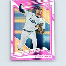 2022 Panini Elite Extra Edition Steven Zobac #115 Pink Kansas City Royals