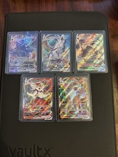 Pokemon TCG VMAX Lot (Aggron, Calyrex, Cinderace, Lycanroc) English Rare Holo NM