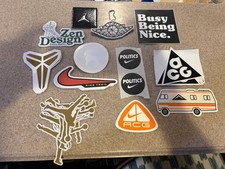 33 Stickers - 2 Hang Tags Jordan Nike Acg Jumpman Accessory Lot 35 Pieces Total