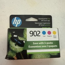 HP 902 Ink Cartridge Genuine Cyan Magenta Yellow T0A38AN - EXP. OCT/2023