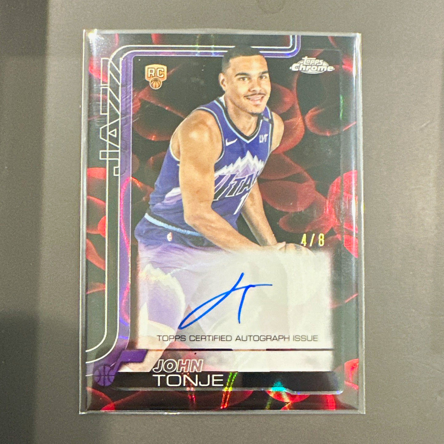 Topps Chrome Update 2025-26 John Tonje RC Auto #RA-JTO Utah Jazz 4/8