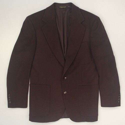 Strathmore Men's Sport Coat Jacket Blazer Size 38R Burgundy 100% Wool VTG USA