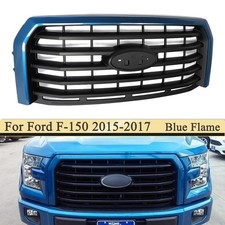 Sz Blue Flame Metallic Front Horizontal Grille For Ford F150 2015-2017 F-150 Sz Blue Flame Metallic Front Horizontal Grille For Ford F150 2015-2017 F-150