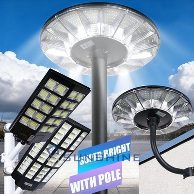 11000W Solar Street Light Commercial Dusk to Dawn Lamp for Parking Lot Road Yard