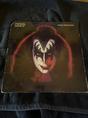KISS  Gene Simmons LP 1978 Casablanca NBL 7120 KISS Solo with Poster