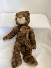 Russ Berrie The Heartcraft Collection Tabatha Brown Striped Cat Vintage Plush