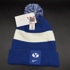 NEW Brigham Young BYU Cougars Nike Knit Blue Stocking Cap Beanie Hat Adult OS