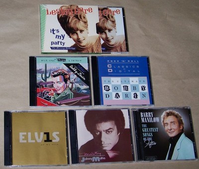 60s Soft Pop CD Lot:  Lesley Gore, Elvis, J. Mathis, Bobby Darin, B. Manilow