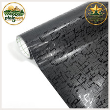 Autofolie 3D Carbon Selbstklebend Blasenfrei Schwarz 30x150cm f&uuml;r DIY Dekoration