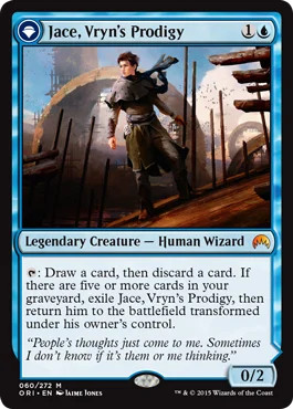 Magic MTG - Jace, Vryn's Prodigy // Jace, Telepath Unbound - MINT/NMINT - EN