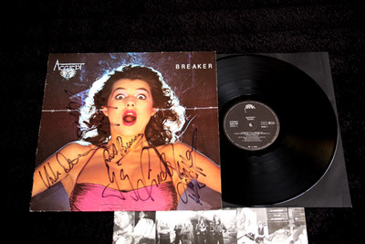ACCEPT   Breaker, Metal, Germany 1981, rare SIGNED LP