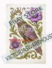 1000 piece jigsaw puzzle Whimsical bird raised botanical nature