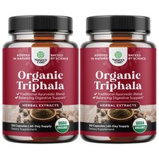 Digestive Triphala Capsules Organic Complex - Organic Triphala Colon Cleanser 
