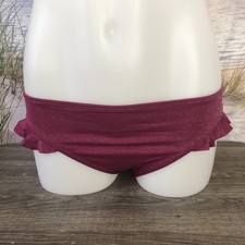 NWT Cupshe Bikini Bottom Size Extra Small Maroon Glitter