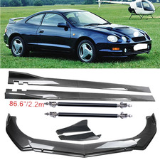 Carbon Fiber Front Bumper Lip Spoiler Side Skirt Body Kits For Toyota Celica