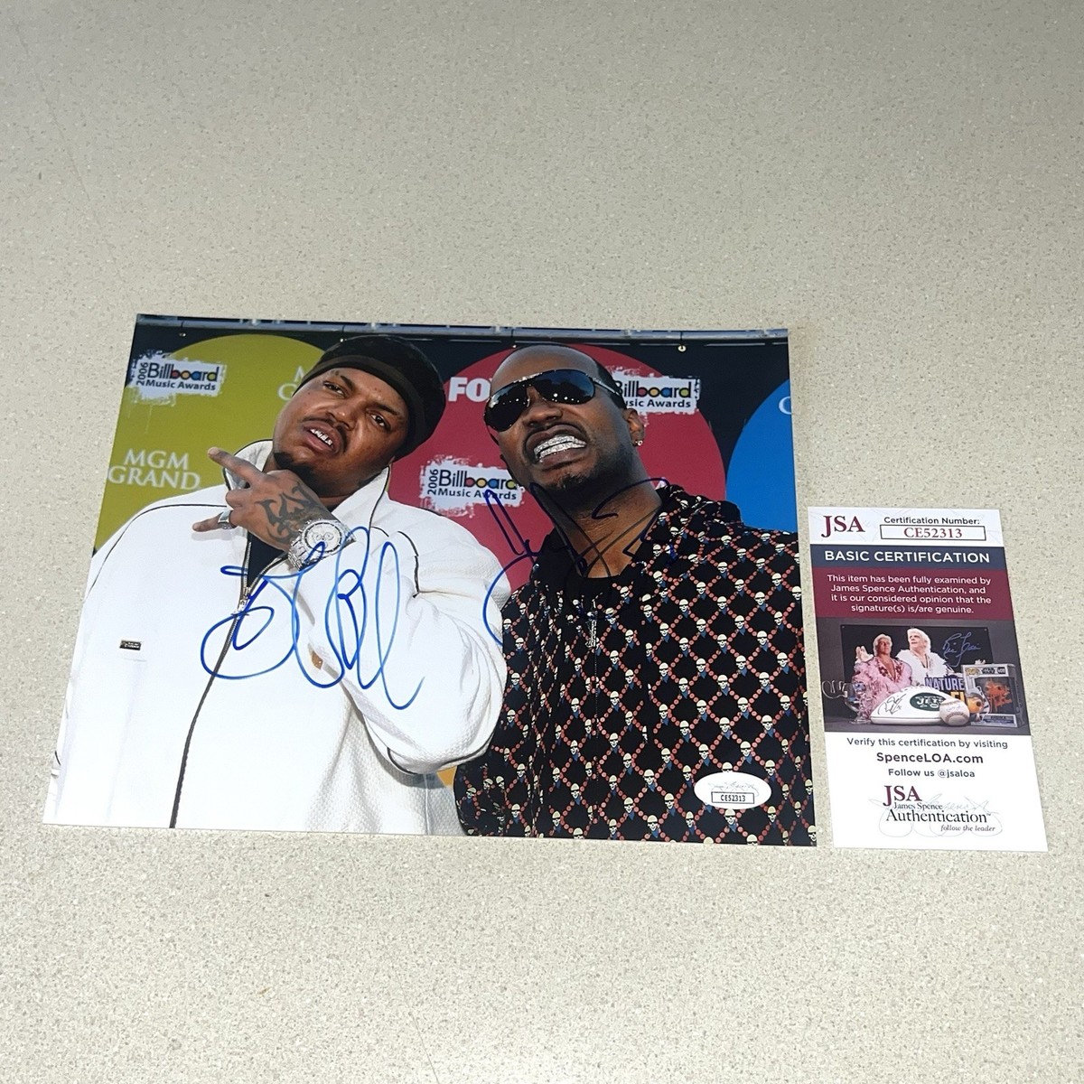 JUICY J & DJ PAUL signed autographed 8X10 PHOTO THREE 6 MAFIA 3-6