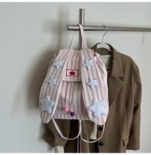 Cute Bunny Ear Backpack Women Large Capacity School Bag Casual Travel Backpack