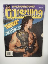 NWO WCW WWF Diesel Kevin Nash Autographed May 1995 PWI Wrestling Magazine