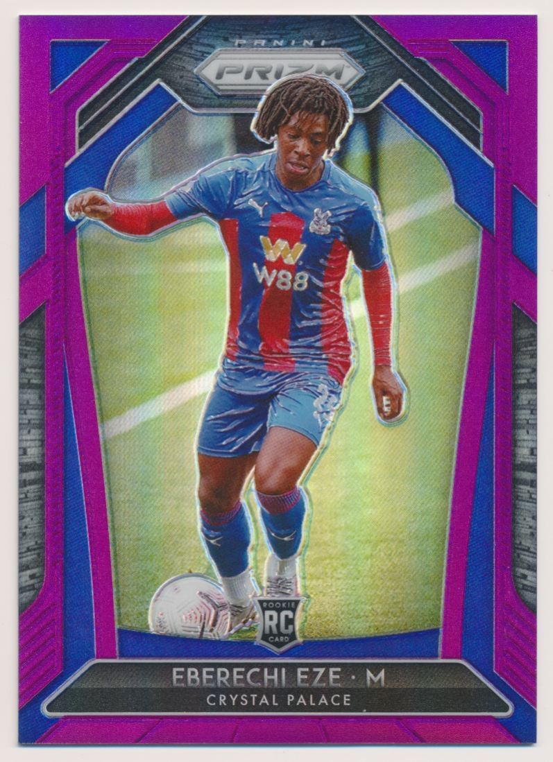 2020-21 Panini Prizm Premier League #63 Eberechi Eze Purple 1/99 rc