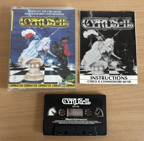 Cyrus II Commodore 64 Chess Game 1986 Alligata - Tested Working