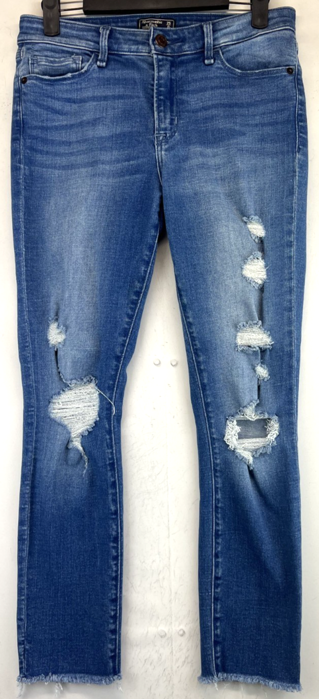 Abercrombie & Fitch Jeans - Womens 0/25 - Blue - Harper Low Rise Ankle (4862)