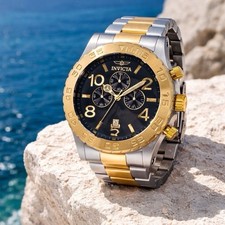 - NIB Invicta Specialty Pulse Men's Chronograph Watch - 50mm, Gold, Steel