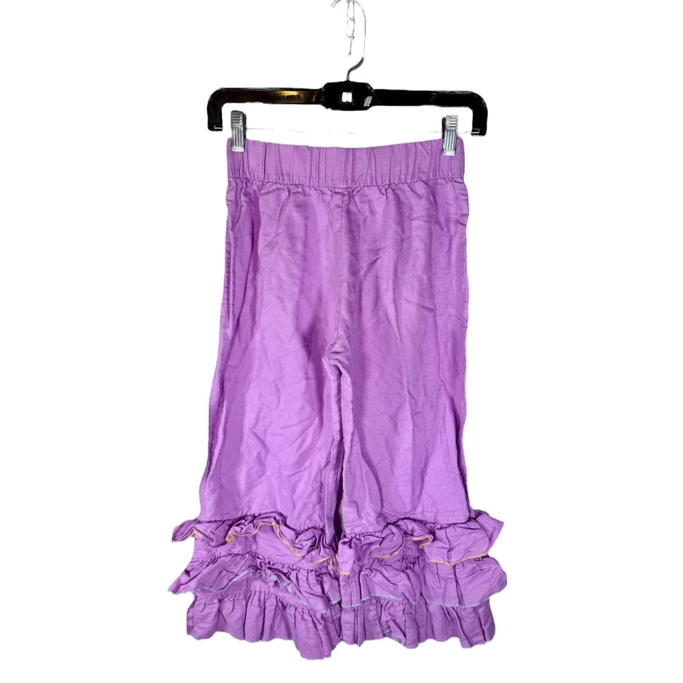 Pantalones con volantes Matilda Jane Clothing para niña 14 dulces violetas lavanda longitud capri Foto 3 de 4