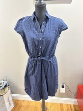 J. Crew Mercantile Eyelet Coaree Tie Front Dress Small