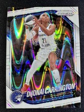 2025 Panini Prizm WNBA - DiJonai Carrington #9 - White Seismic - Lynx