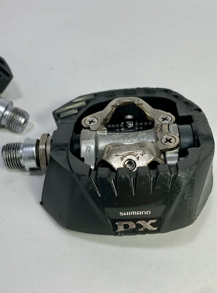 Pedales de carreras BMX Shimano DX sin clip combo plano compuesto negro MTB SPD Foto 4 de 4