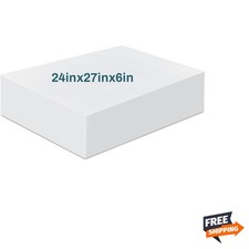 1 Pack 6 x 24 x 27 Upholstery High Density Craft Foam Sheets Replacement Squa...