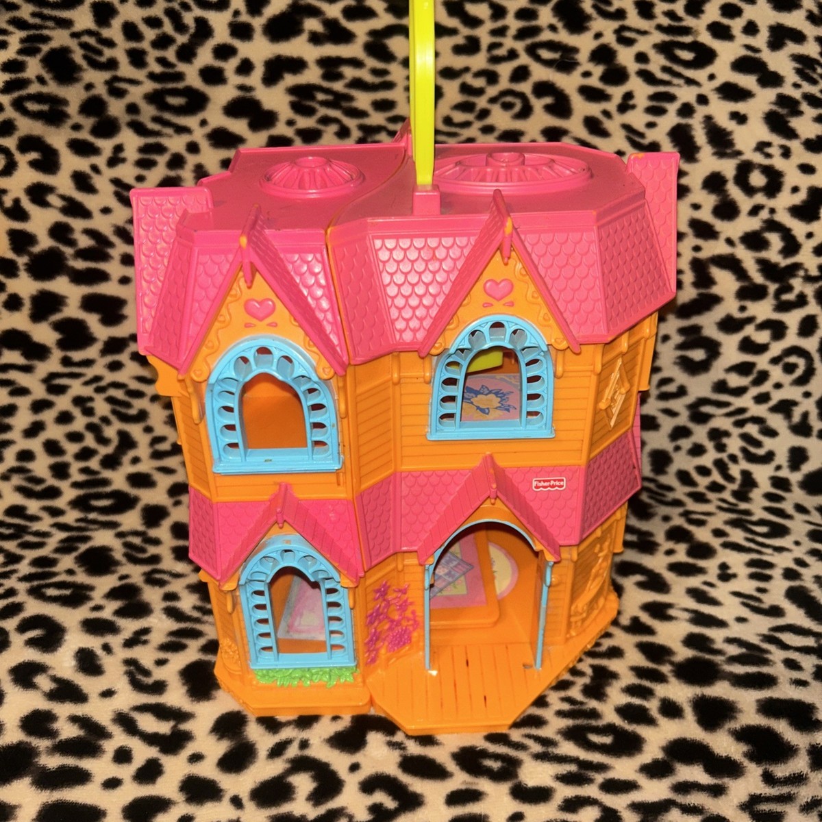 Vintage Fisher Price Sweet Streets Orange Pink Victorian Doll