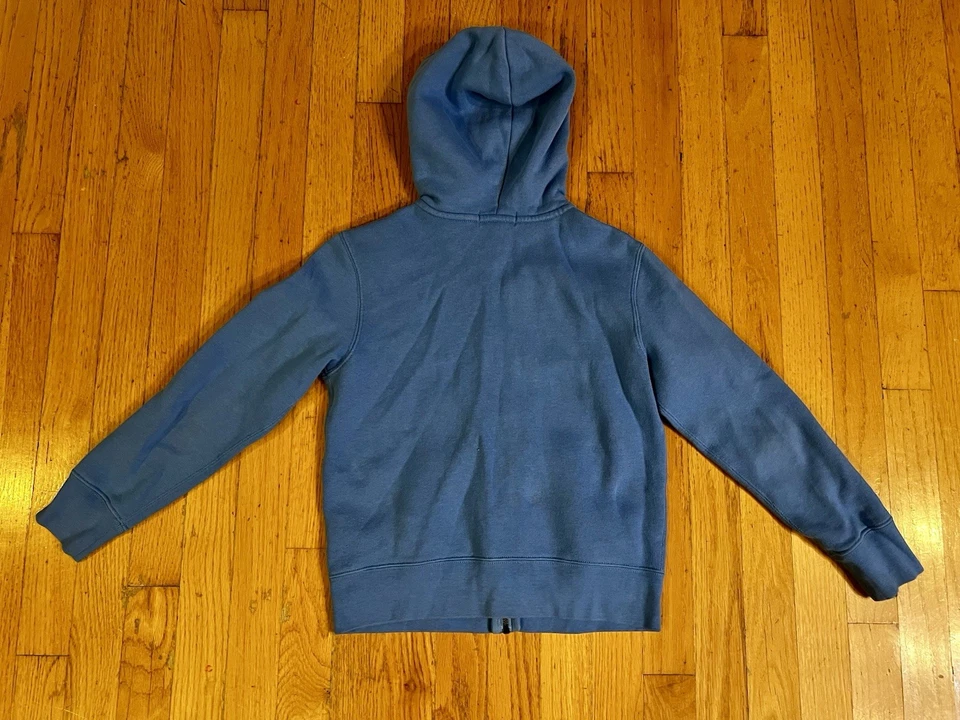 Polo Ralph Lauren Sudadera con Capucha Azul Juvenil Talla 8 Pequeño Azul Poni Cremallera Completa Suéter Foto 2 de 4