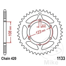 29442-Transmission plate crown 53T P-420 Ø108MM Ø123MM compatible with