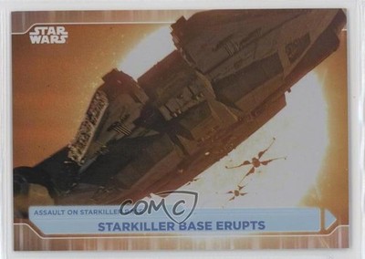 2021 Topps Star Wars Battle Plans Foilboard Starkiller Base Erupts #100 8d2