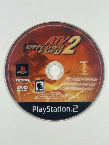 ATV Offroad Fury 2 (Sony PlayStation 2 PS2, 2002) Disc Only